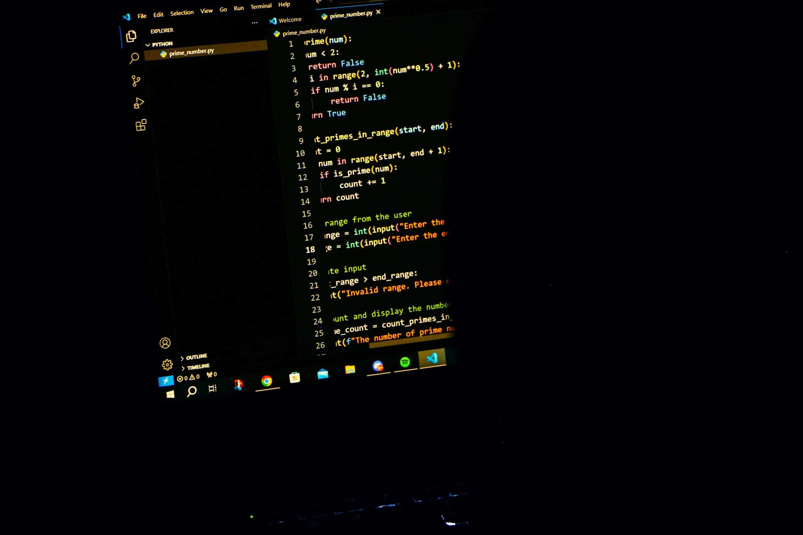 Close up of code on a monitor with SEO tags highlighted