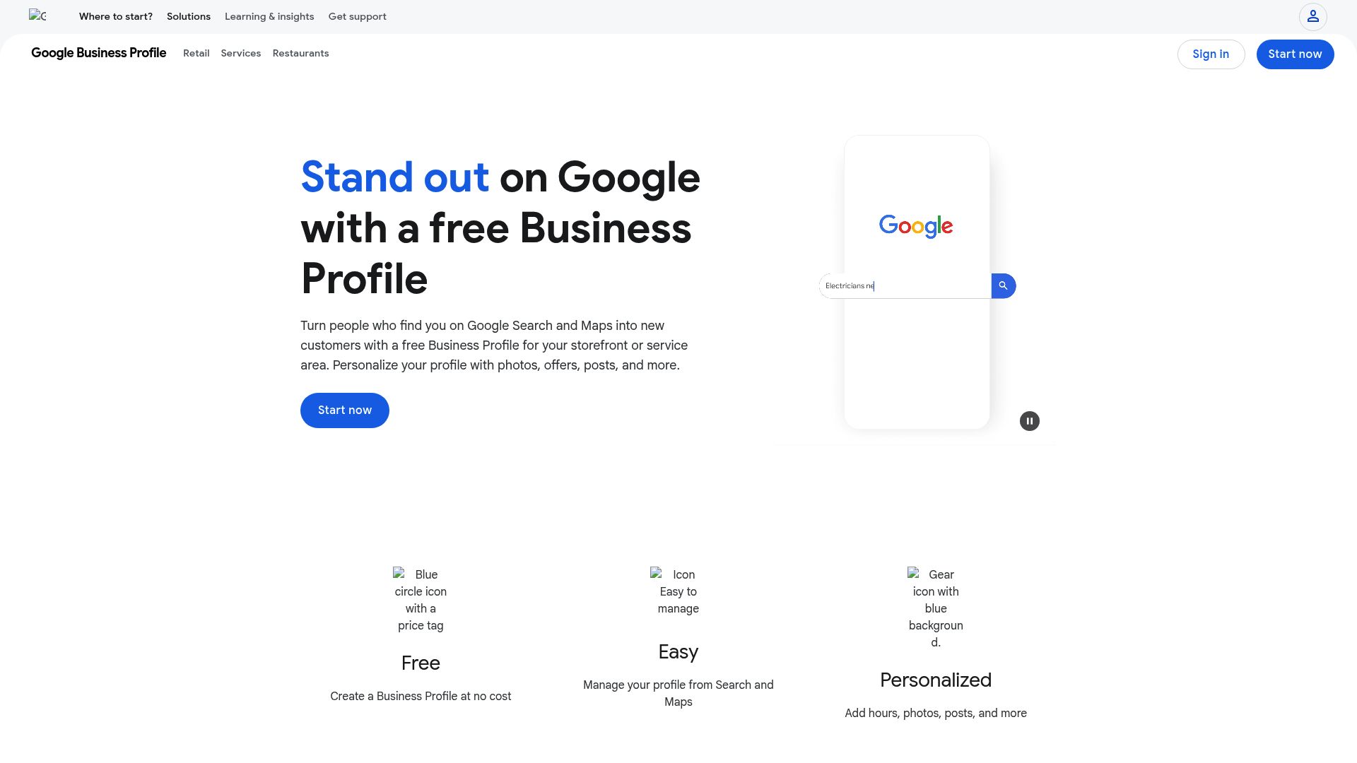 Screenshot of the Google Business Profile dashboard showing the info tab regarding NAP consistency
