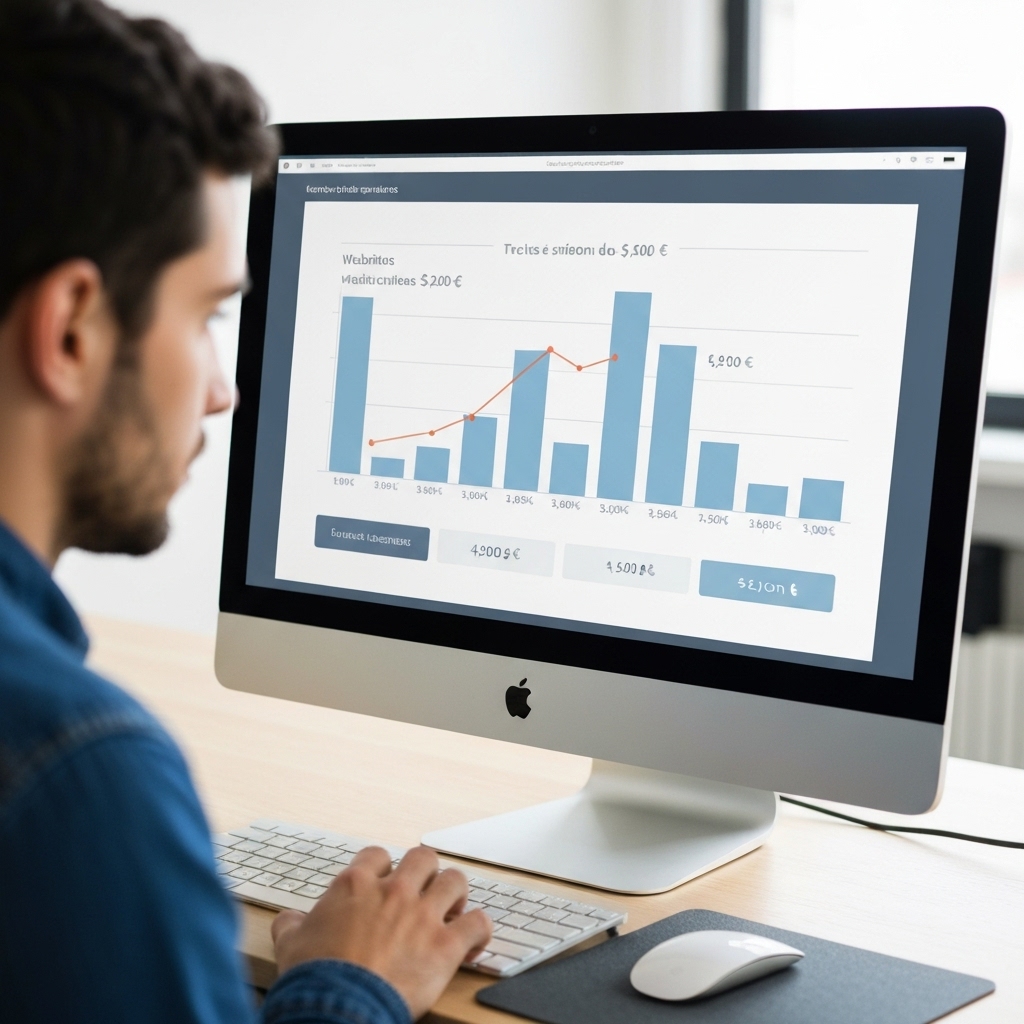 Graphique montrant la disparité des prix des sites web à Lyon en 2025