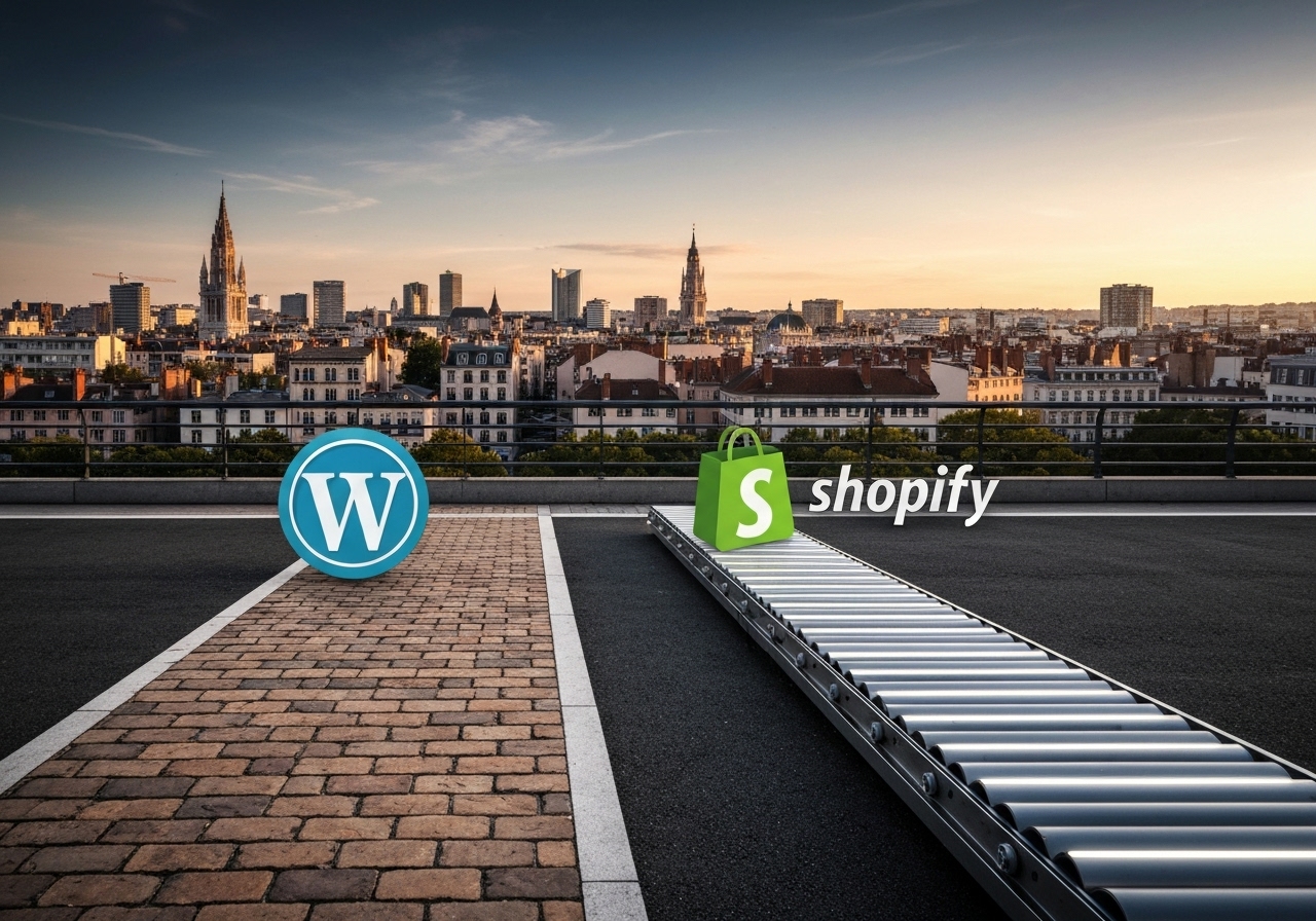 WordPress ou Shopify pour e-commerce Lyon : 3 Clés du Succès