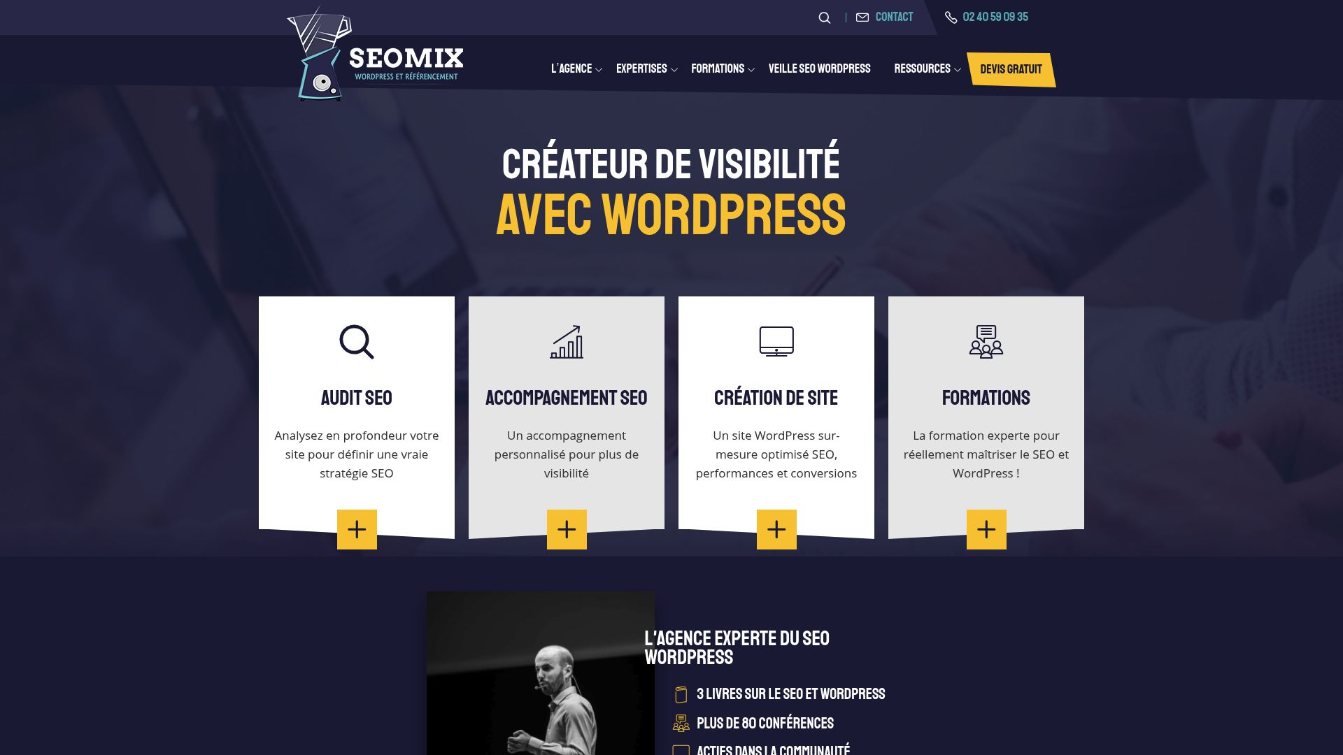 Screenshot of www.seomix.fr