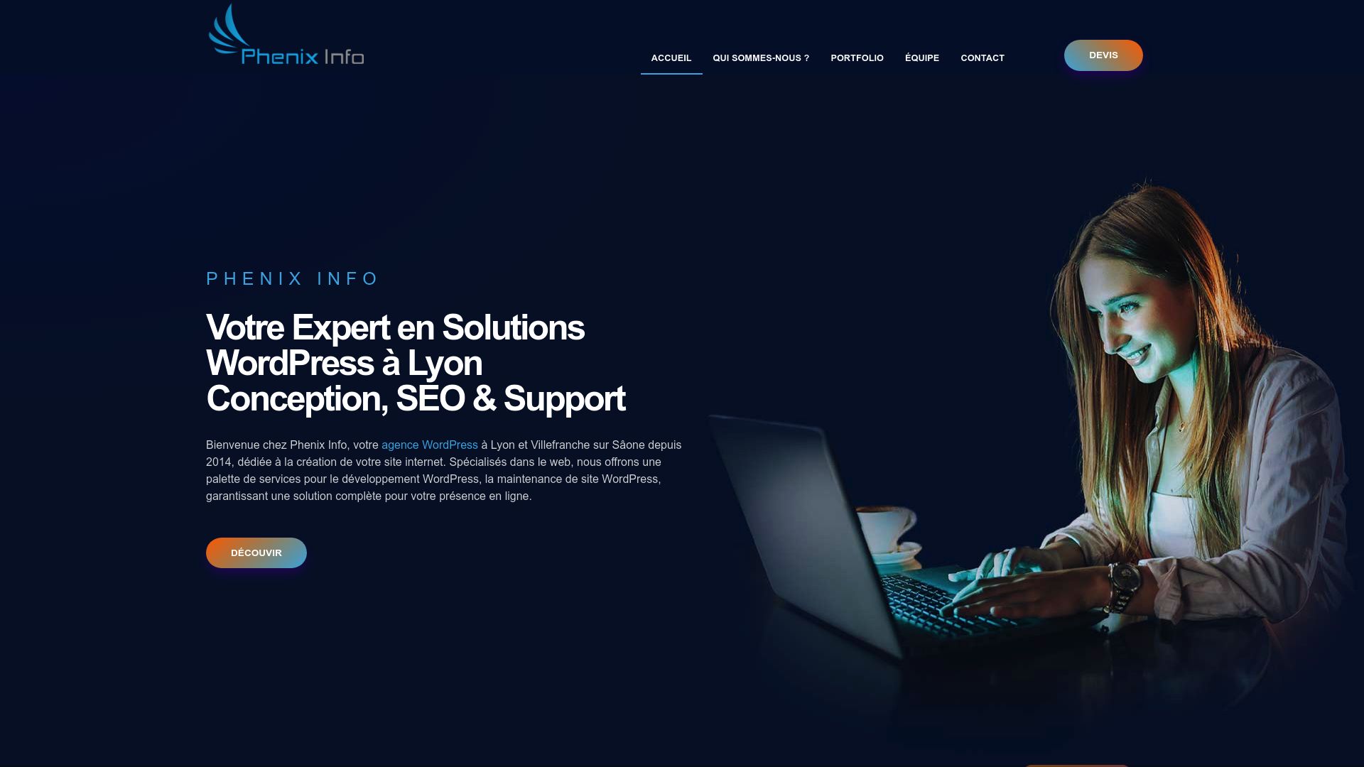 Screenshot of www.agence-wordpress-lyon.fr