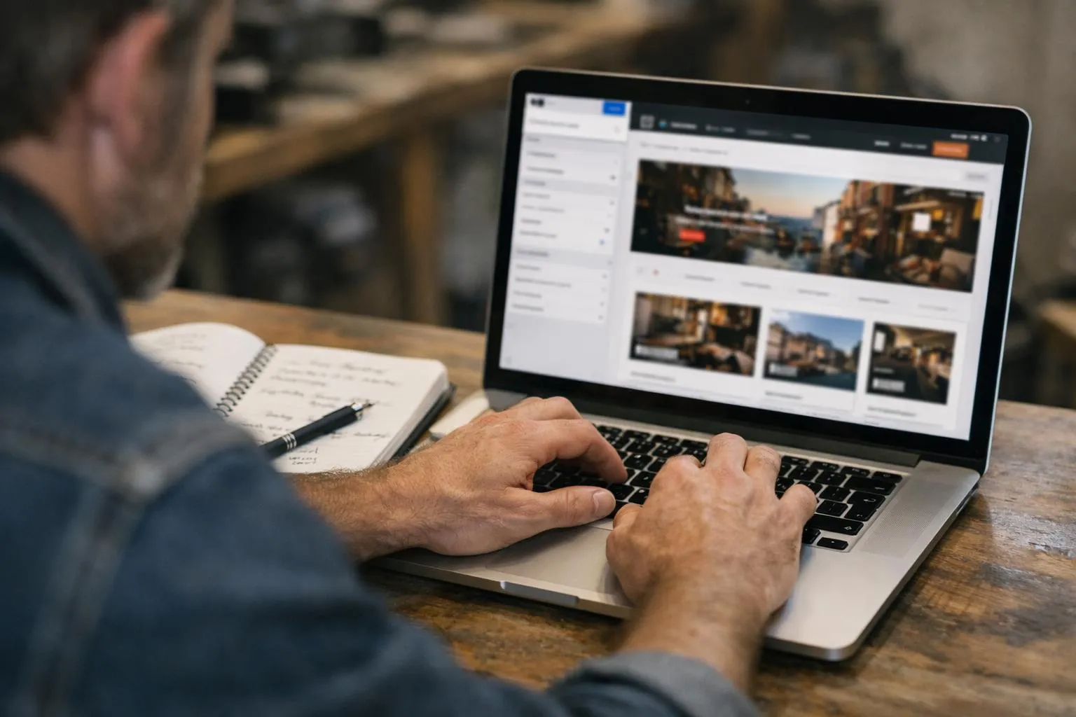 Création site WordPress pour artisans lyon, conception de site web avec ordinateur