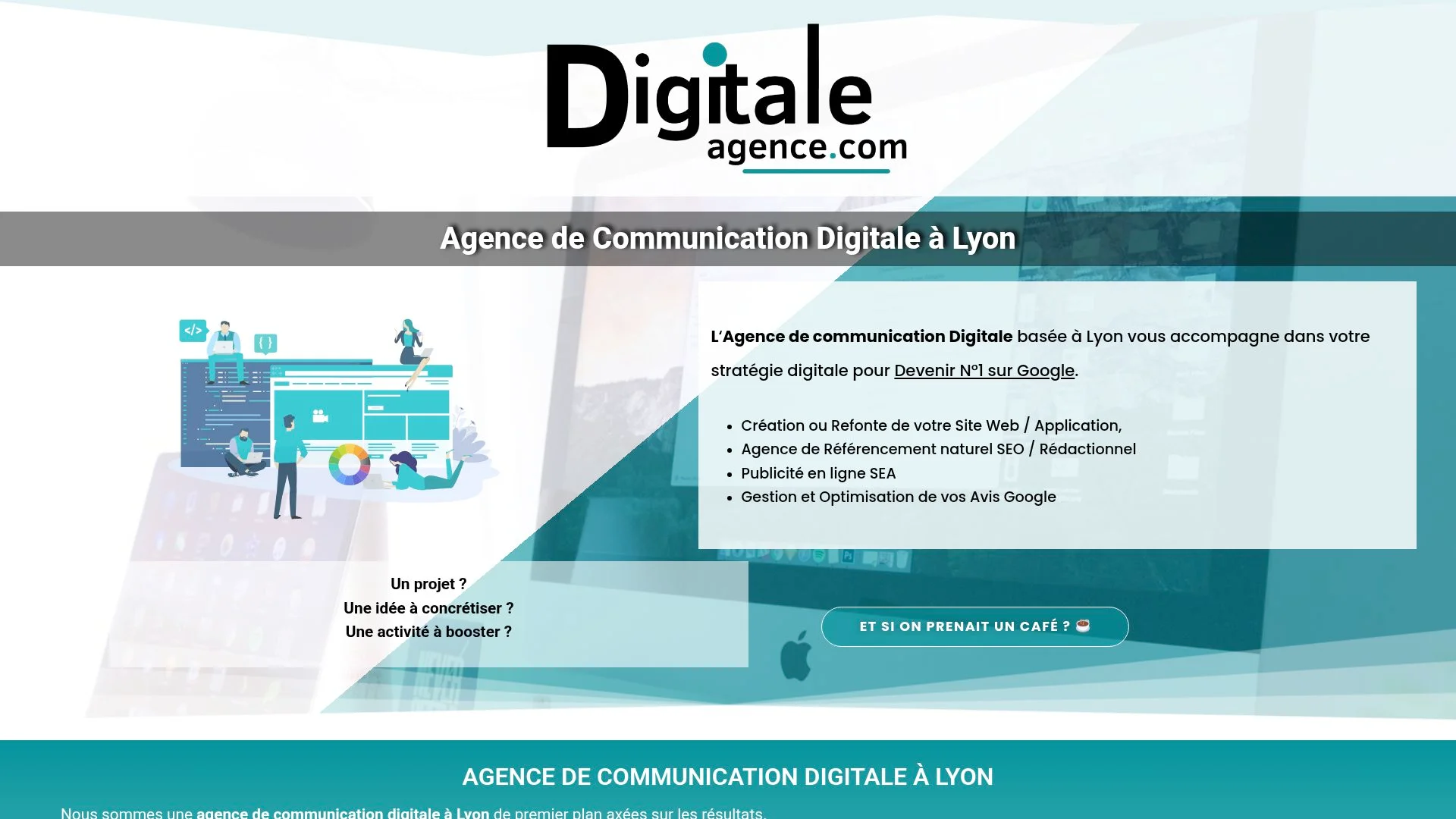Agence de communication digitale à Lyon, services de référencement naturel et publicité en ligne.